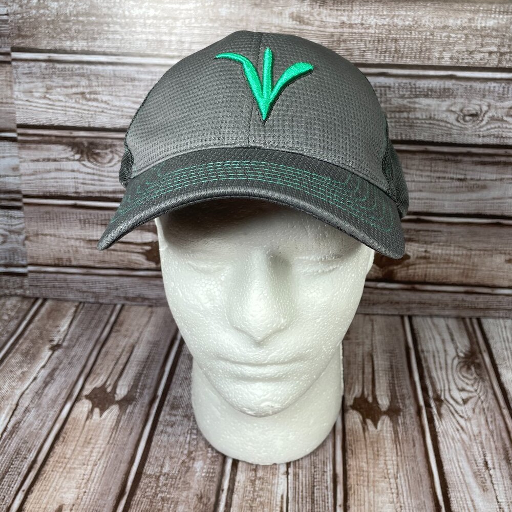PRECISION PLANTING Farm Ag Men's OS Gray Strapback Embroidered Cap Hat NWT NEW
